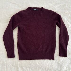 Quince Mongolian Cashmere Crewneck Sweater Women’s XS Maroon